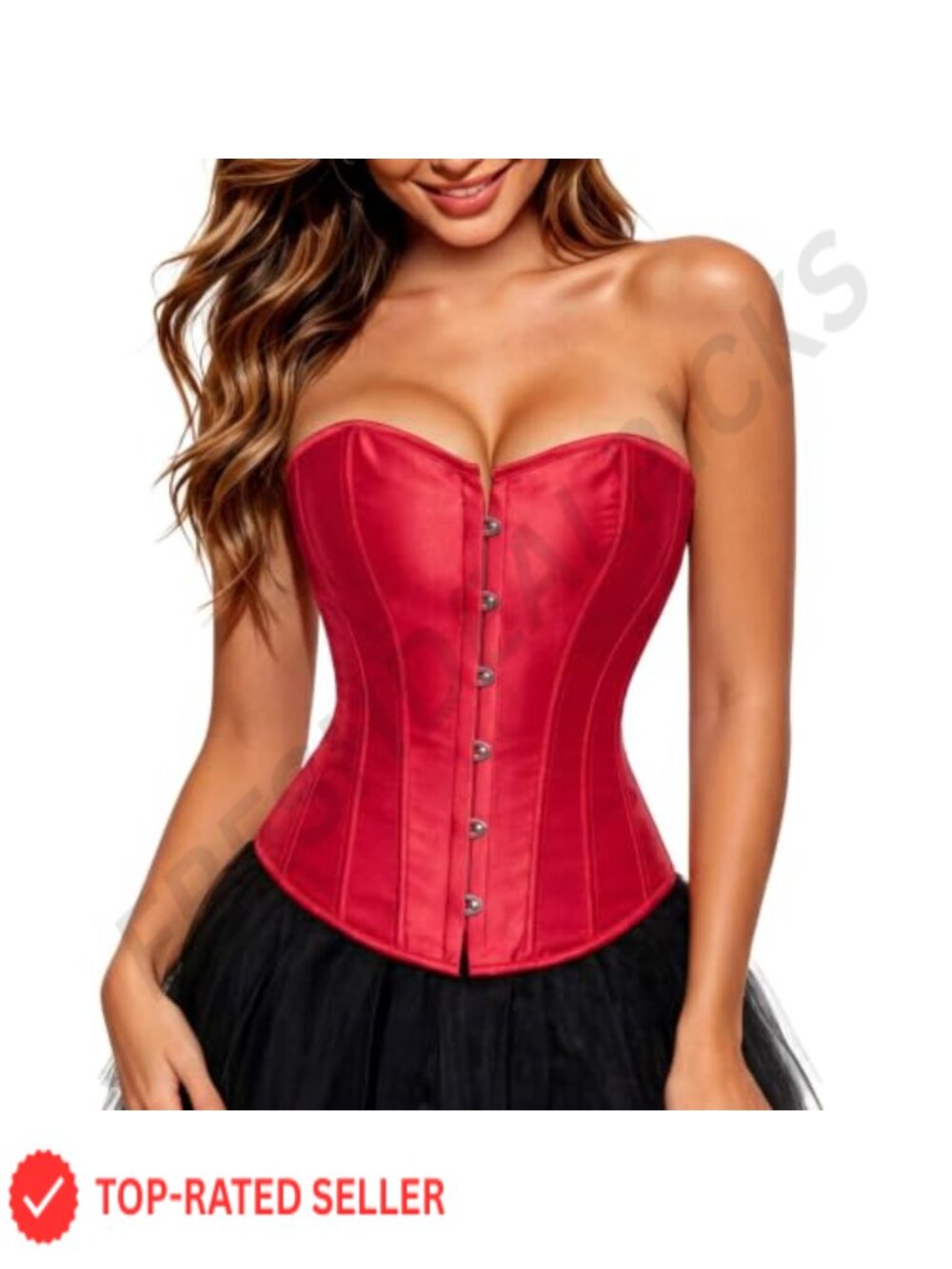 Kranchungel Corset Top Renaissance Lace Up Overbust Bustier
